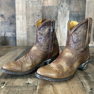 Old Gringo Side Zip Round Toe Cowboy Western Boots Womens 5.5 B